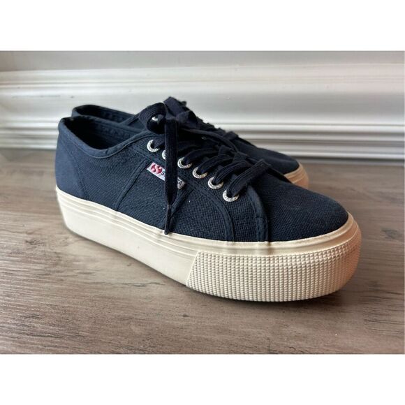 Superga canvas platform sneakers 7.5 - Picture 3 of 10